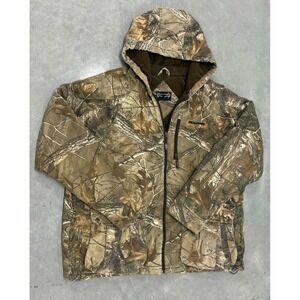 Realtree Camo Insulated Hunting Jacket Hoodie XL Full Zip Pockets